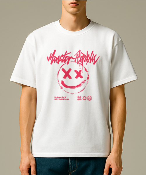 MONSTER REPUBLIC(モンスターリパブリック)の「スマイルパステルピンクTシャツホワイト_8143(Tシャツ/カットソー・レディース・その他・MEDIUM/LARGE/X-LARGE/SMALL)」の4枚目の写真