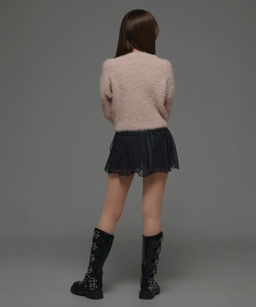 .KOM(ドットコム)の「『.KOM/ドットケーオーエム』Vネックニット【GC】(ニット/セーター・レディース・グレー/ホワイト/ブラック/ピンク・FREE)」の8枚目の写真