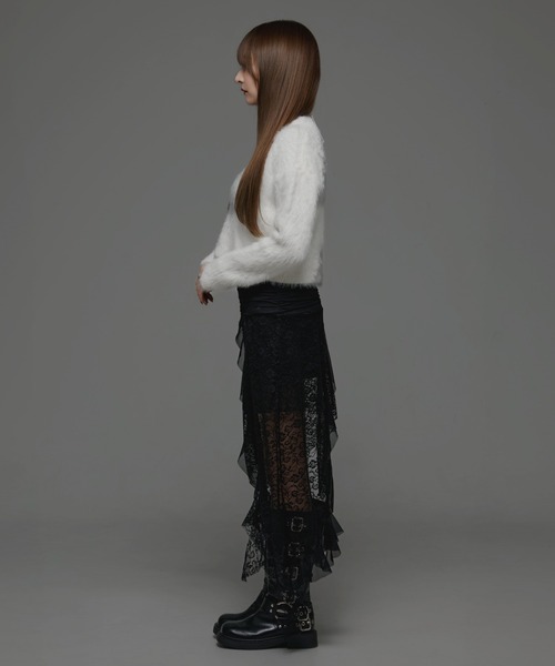 .KOM(ドットコム)の「『.KOM/ドットケーオーエム』Vネックニット【GC】(ニット/セーター・レディース・グレー/ホワイト/ブラック/ピンク・FREE)」の15枚目の写真