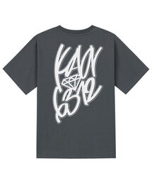 KTG0088 グラフィティ 半袖Tシャツ - グレー