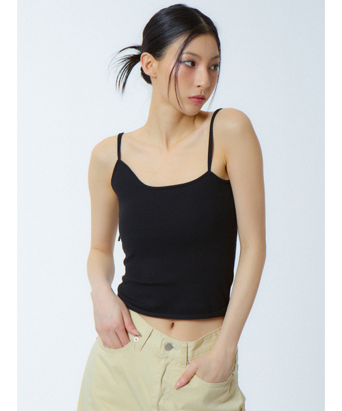 UNKNOWN PLANET(アンノウンプラネット)の「アンバランスニットトップ ブラック(Tシャツ/カットソー・レディース・その他・FREE)」の4枚目の写真