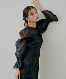 シースルー」に該当するワンピース（ロング・マキシ丈）ファッション