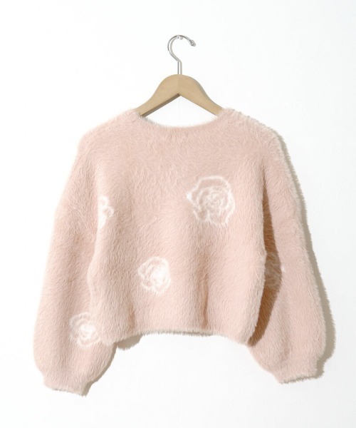 flower（フラワー）の「ローズシャギーニット（ニット/セーター・レディース・グレー/ピンク・FREE）」の19枚目の写真