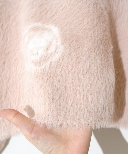 flower（フラワー）の「ローズシャギーニット（ニット/セーター・レディース・グレー/ピンク・FREE）」の7枚目の写真