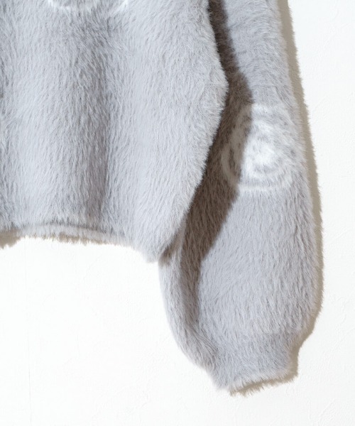 flower（フラワー）の「ローズシャギーニット（ニット/セーター・レディース・グレー/ピンク・FREE）」の12枚目の写真