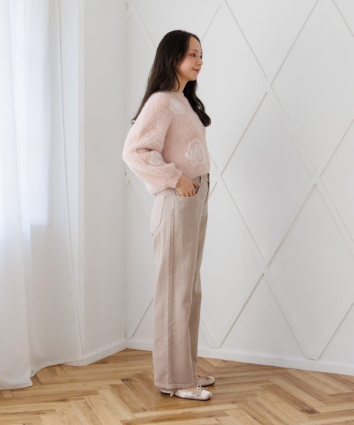 flower（フラワー）の「ローズシャギーニット（ニット/セーター・レディース・グレー/ピンク・FREE）」の22枚目の写真