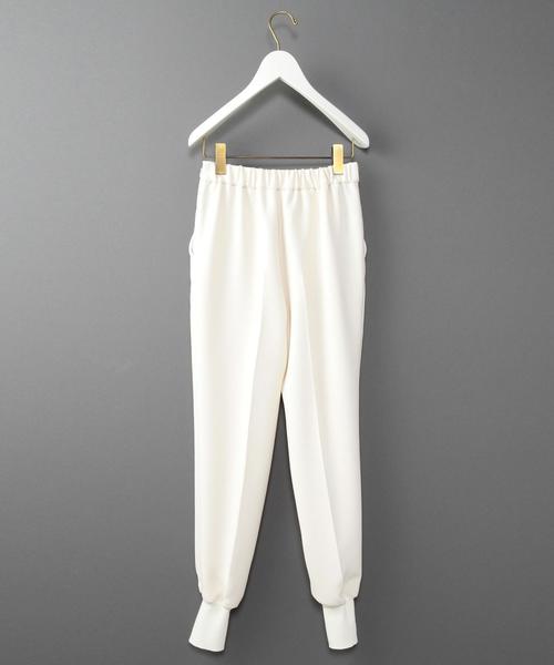 BEAUTY&YOUTH UNITED ARROWS（ビューティーアンドユースユナイテッドアローズ）の「＜6(ROKU)＞POLYESTER RIB PANTS/ﾊﾟﾝﾂ◆（その他パンツ・レディース・ホワイト/ブラック・36/34/38）」の7枚目の写真
