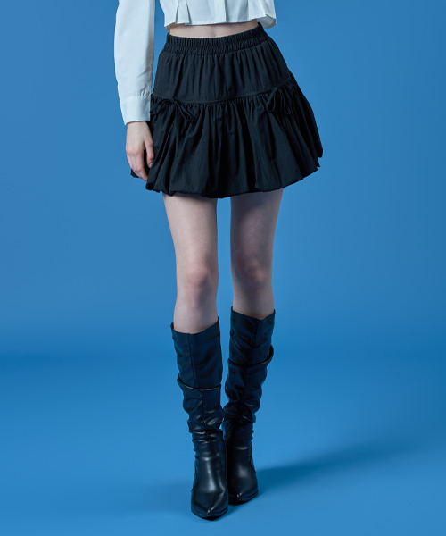 KOLEAT（コレット）の「バルーンリボンフレアバンディングミニスカートスカートパンツ[ブラック]（スカート・レディース・その他・FREE）」の15枚目の写真