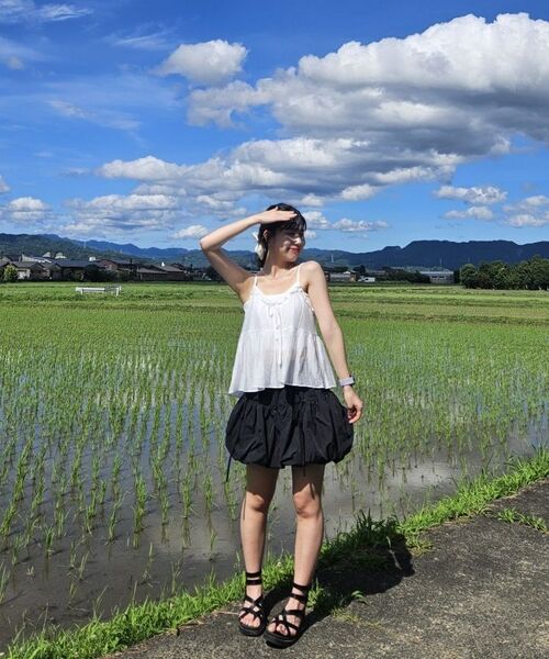 KOLEAT（コレット）の「バルーンリボンフレアバンディングミニスカートスカートパンツ[ブラック]（スカート・レディース・その他・FREE）」の5枚目の写真