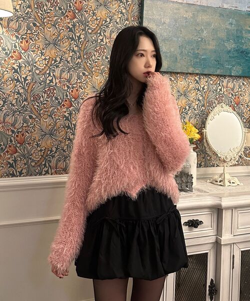 KOLEAT（コレット）の「バルーンリボンフレアバンディングミニスカートスカートパンツ[ブラック]（スカート・レディース・その他・FREE）」の11枚目の写真