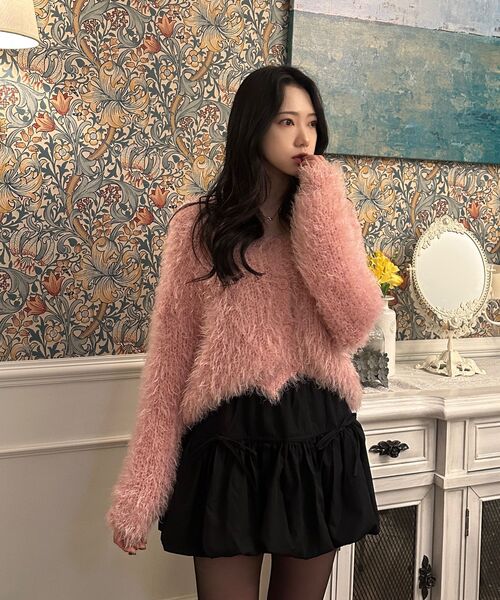 KOLEAT（コレット）の「バルーンリボンフレアバンディングミニスカートスカートパンツ[ブラック]（スカート・レディース・その他・FREE）」の8枚目の写真
