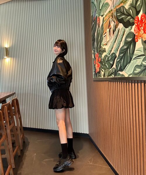 KOLEAT（コレット）の「バルーンリボンフレアバンディングミニスカートスカートパンツ[ブラック]（スカート・レディース・その他・FREE）」の7枚目の写真