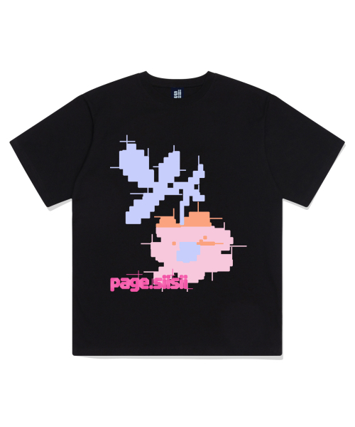 PAGESIISII(ページシシ)の「タクンフラワープリンティング半袖Tシャツブラック(Tシャツ/カットソー・レディース・その他・SMALL/MEDIUM/LARGE)」の2枚目の写真
