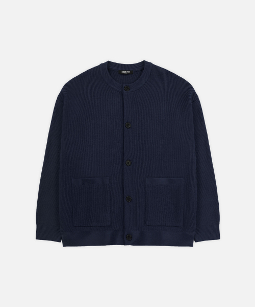 DRAW FIT（ドローフィット）の「オーバーサイズウールラウンドカーディガン[NAVY]（カーディガン/ボレロ・メンズ・その他・MEDIUM/LARGE/X-LARGE）」の3枚目の写真