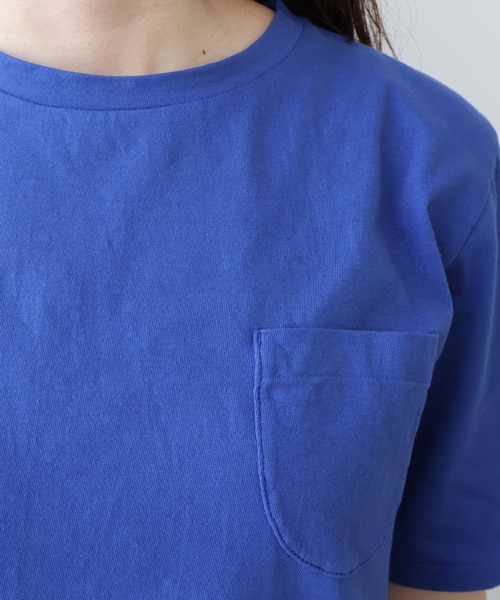 bulle de savon(ビュルデサボン)の「30/-CM 天竺 半袖Tシャツ(Tシャツ/カットソー・レディース・ホワイト/ダークブラウン/ブルー/オレンジ・FREE)」の15枚目の写真