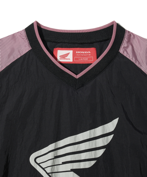 PHYPS MOTORCYCLE(フィップスモーターサイクル)の「Speed Track nylon T-shirt Pink(Tシャツ/カットソー・レディース・その他・SMALL/MEDIUM/LARGE/X-LARGE/XX-LARGE)」の4枚目の写真