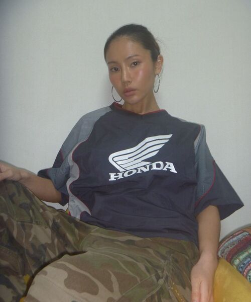 PHYPS MOTORCYCLE(フィップスモーターサイクル)の「Speed Track nylon T-shirt Pink(Tシャツ/カットソー・レディース・その他・SMALL/MEDIUM/LARGE/X-LARGE/XX-LARGE)」の11枚目の写真