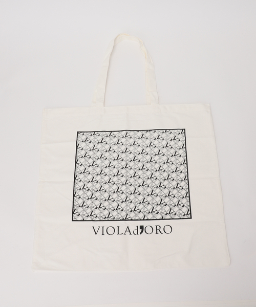 Spick & Span（スピックアンドスパン）の「VIOLAd’ORO / ヴィオラドーロ キャンバス*レザートートバッグL*（トートバッグ・レディース・アイボリー・FREE）」の15枚目の写真