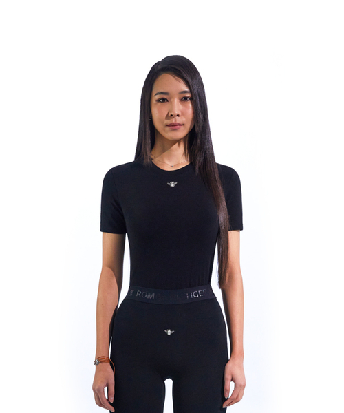 ROMANTIC TIGER（ロマンチックタイガー）の「chrome beetle basic black tee（Tシャツ/カットソー・レディース・その他・SMALL/MEDIUM）」の5枚目の写真