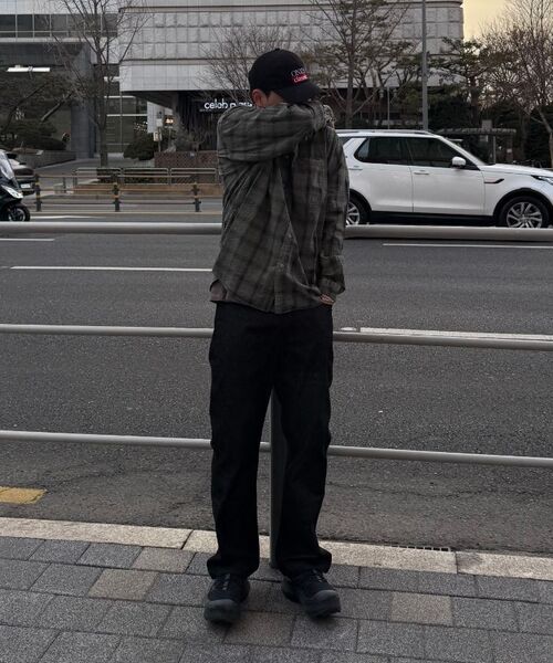 ENDOOR(エンドア)の「Vintage check shirt (vtg olive)(シャツ/ブラウス・メンズ・オリーブ・1/2)」の8枚目の写真