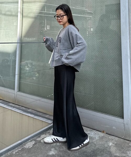 CIAOPANIC TYPY(チャオパニックティピー)の「アシッドウォッシュ加工ロゴプリントラグランスウェット(スウェット・レディース・グレー系その他/ピンク/ブラウン/チャコールグレー・ONE SIZE)」の9枚目の写真