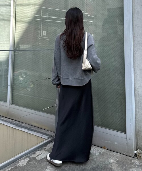 CIAOPANIC TYPY(チャオパニックティピー)の「アシッドウォッシュ加工ロゴプリントラグランスウェット(スウェット・レディース・グレー系その他/ピンク/ブラウン/チャコールグレー・ONE SIZE)」の10枚目の写真