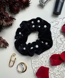 MAISON SELECT（メゾンセレクト）の「11D19-KR ベロア パール 大人フェミニン シュシュ（シュシュ）」