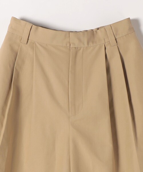 quaranciel(カランシエル)の「quaranciel:〈洗濯機可能〉タック Aライン ハーフ パンツ(その他パンツ・レディース・ベージュ/ネイビー・38/40)」の16枚目の写真