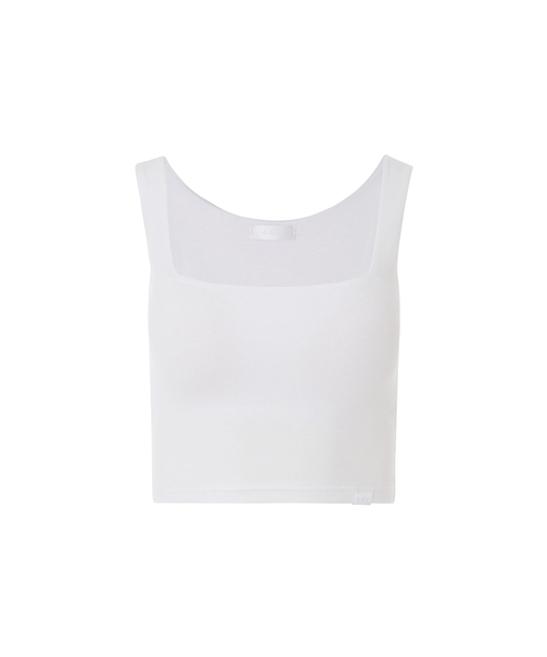 A.R.U(エイアールユー)の「SQUARE SLEEVELESS(Tシャツ/カットソー・レディース・ホワイト/アッシュグレー/ブラック/イエロー/ミント/PINK・SMALL/MEDIUM)」の2枚目の写真