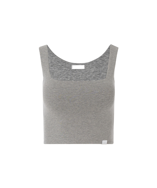 A.R.U(エイアールユー)の「SQUARE SLEEVELESS(Tシャツ/カットソー・レディース・ホワイト/アッシュグレー/ブラック/イエロー/ミント/PINK・SMALL/MEDIUM)」の1枚目の写真