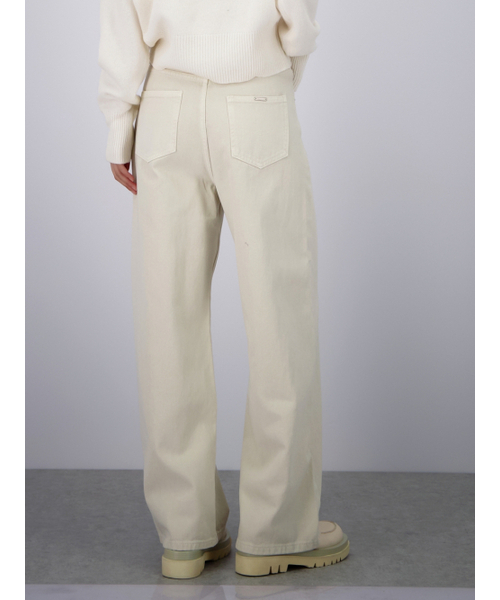 ACUD（アクド）の「Soft Structure Denim _L.Beige（デニムパンツ・レディース・ライトベージュ・MEDIUM/SMALL）」の2枚目の写真
