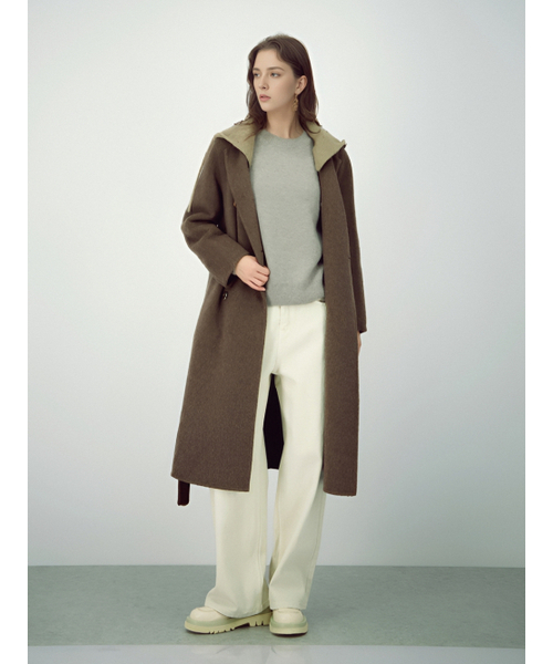 ACUD（アクド）の「Soft Structure Denim _L.Beige（デニムパンツ・レディース・ライトベージュ・MEDIUM/SMALL）」の5枚目の写真