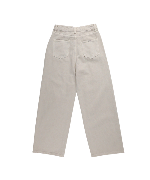 ACUD（アクド）の「Soft Structure Denim _L.Beige（デニムパンツ・レディース・ライトベージュ・MEDIUM/SMALL）」の7枚目の写真