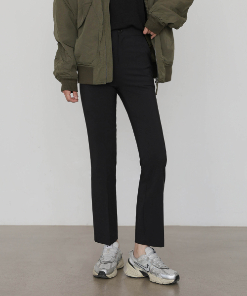 GCLIP(ジクリップ)の「シークレットバンディングハイウエストスパンブラックスラックス(スラックス・レディース・ブラック・SMALL/MEDIUM/LARGE/X-LARGE)」の2枚目の写真