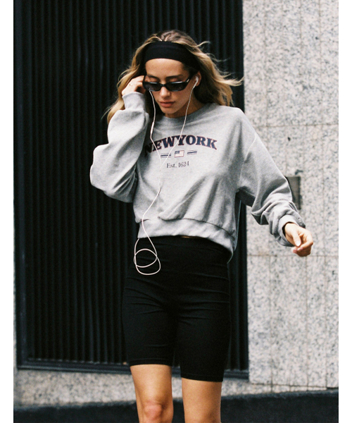 SURFEA（サーフィー）の「CITY CROP SWEATSHIRT_GREY（スウェット・レディース・その他・SMALL/LARGE）」の3枚目の写真