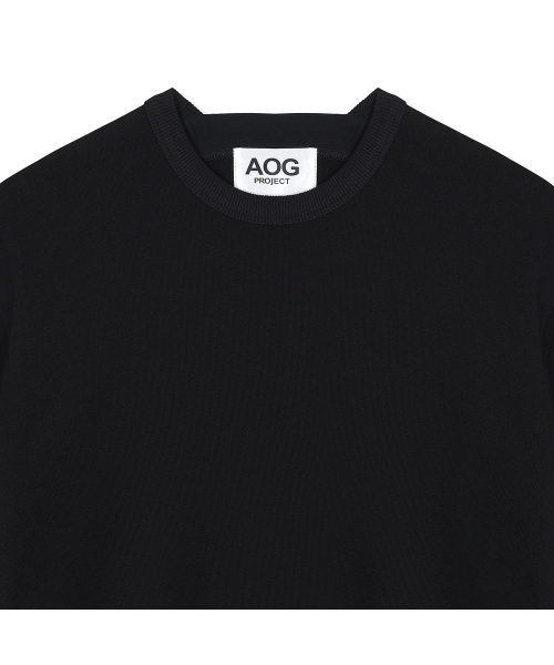 AOG PROJECT(エイオージープロジェクト)の「エクスクルーシブシグネチャークルーネック(ブラック)(スウェット・メンズ・ブラック・MEDIUM/LARGE/X-LARGE)」の4枚目の写真