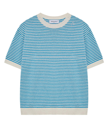 NEB stripe half knit (skyblue)