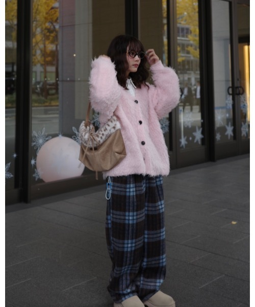 jumelle(ジュメロ)の「【暖パン】ウォームチェックパンツ(その他パンツ・レディース・ブラウン・MEDIUM/SMALL)」の5枚目の写真