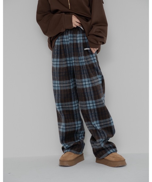 jumelle(ジュメロ)の「【暖パン】ウォームチェックパンツ(その他パンツ・レディース・ブラウン・MEDIUM/SMALL)」の2枚目の写真