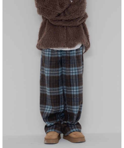 jumelle(ジュメロ)の「【暖パン】ウォームチェックパンツ(その他パンツ・レディース・ブラウン・MEDIUM/SMALL)」の3枚目の写真