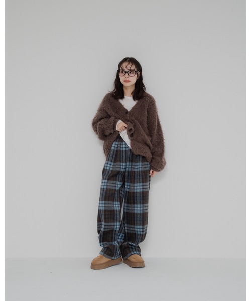 jumelle(ジュメロ)の「【暖パン】ウォームチェックパンツ(その他パンツ・レディース・ブラウン・MEDIUM/SMALL)」の15枚目の写真