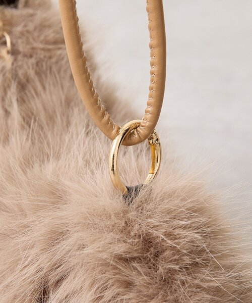 mystic（ミスティック）の「WハンドルファーBAG（トートバッグ・レディース・ベージュ・FREE）」の8枚目の写真