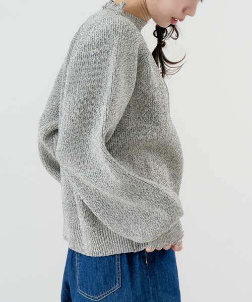 refinedworks(リファインドワークス)の「【refinedworks】ふっくら軽い、毎日 着たい 上質 ニット(ニット/セーター・レディース・アイボリー/グリーン/ブルー・FREE)」の13枚目の写真