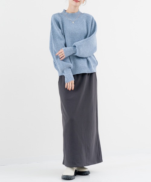 refinedworks(リファインドワークス)の「【refinedworks】ふっくら軽い、毎日 着たい 上質 ニット(ニット/セーター・レディース・アイボリー/グリーン/ブルー・FREE)」の21枚目の写真