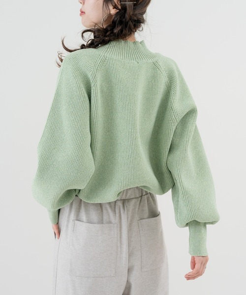 refinedworks(リファインドワークス)の「【refinedworks】ふっくら軽い、毎日 着たい 上質 ニット(ニット/セーター・レディース・アイボリー/グリーン/ブルー・FREE)」の10枚目の写真