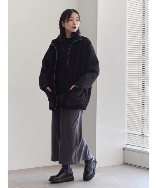 Samansa Mos2 blue（サマンサモスモスブルー）の「コーデュロイスカート（スカート・レディース・ブラウン/キナリ/チャコールグレー・F）」の21枚目の写真