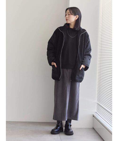 Samansa Mos2 blue（サマンサモスモスブルー）の「コーデュロイスカート（スカート・レディース・ブラウン/キナリ/チャコールグレー・F）」の22枚目の写真