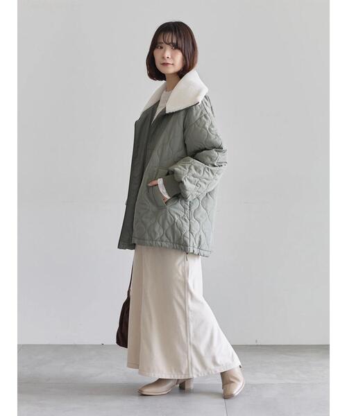 Samansa Mos2 blue（サマンサモスモスブルー）の「コーデュロイスカート（スカート・レディース・ブラウン/キナリ/チャコールグレー・F）」の10枚目の写真