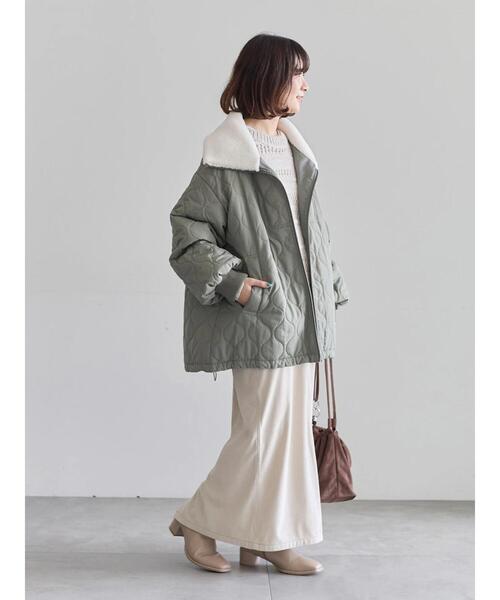 Samansa Mos2 blue（サマンサモスモスブルー）の「コーデュロイスカート（スカート・レディース・ブラウン/キナリ/チャコールグレー・F）」の11枚目の写真