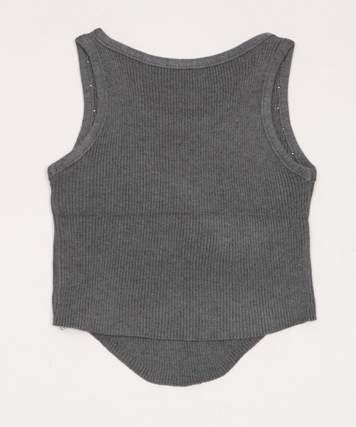 dispark(ディスパーク)の「DISPARK/【26年春夏新作】スタッズグラフィックタンク(タンクトップ・レディース・ベージュ/チャコール・FREE)」の12枚目の写真